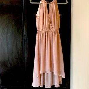 Beige cocktail dress